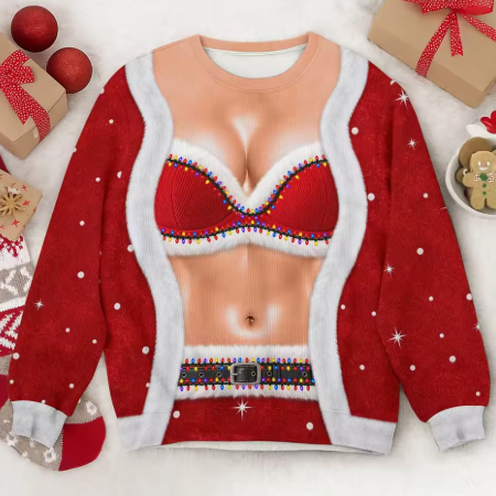 Zabawny Świąteczny Sweter