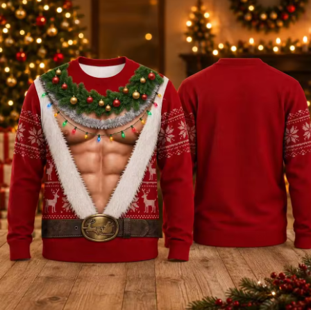 Zabawny Świąteczny Sweter