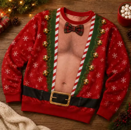 Zabawny Świąteczny Sweter