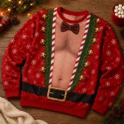 Zabawny Świąteczny Sweter