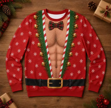 Zabawny Świąteczny Sweter